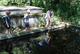 Maggie Eppli and visitors collecting samples with nets ©KomBioTa